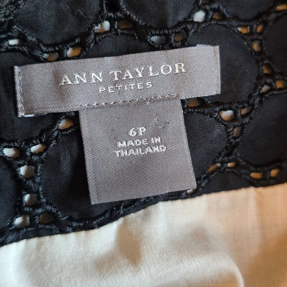 ANN TAYLOR 2 Piece Set Eyelet Skirt & Sleeveless Top sz 6 - Picture 13 of 13